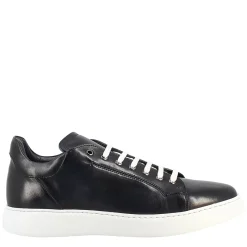 Sneaker Blu Elegante Da Uomo In Pelle Liscia