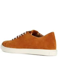 Sneaker Classica Da Uomo In Pelle Scamosciata Colore Marrone Chiaro