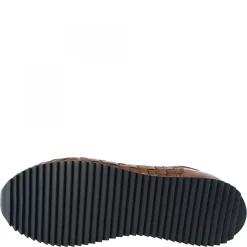 Sneakers Casual Da Uomo Fatte A Mano In Pelle Intrecciata Brandy