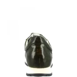 Sneakers Casual Da Uomo Fatte A Mano In Pelle Intrecciata Verde