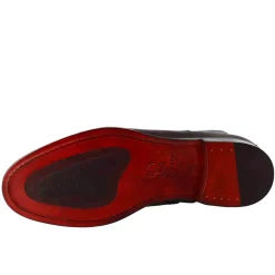 Stivaletto Alto Da Uomo In Pelle Colore Cioccolato Con Chiusura Zip