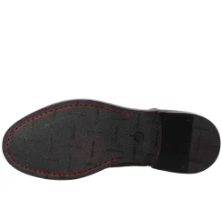 Stivaletto Anfibio Medio Diver Da Uomo In Pelle Lavata Colore Nero