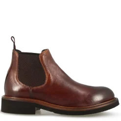 Stivaletto Artigianale Chelsea Da Donna In Pelle Colore Marrone