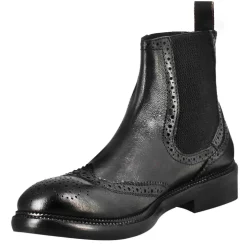 Stivaletto Candy Chelsea Da Uomo In Pelle Lavata Colore Nero