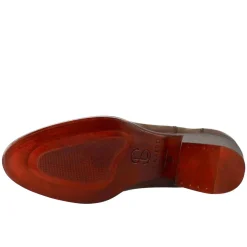 Stivaletto Chelsea Da Donna Liscio Con Tacco Medio In Pelle Colore Marrone
