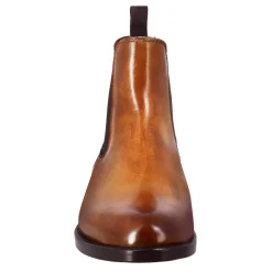 Stivaletto Chelsea Da Donna Liscio In Pelle Colore Marrone Chiaro