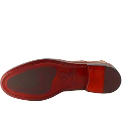 Stivaletto Chelsea Da Donna Liscio In Pelle Colore Marrone Chiaro