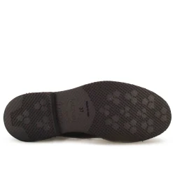 Stivaletto Chelsea Da Donna In Vera Pelle Colore Marrone Con Elastico