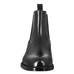 Stivaletto Chelsea Da Uomo In Pelle Colore Nero Con Elastico