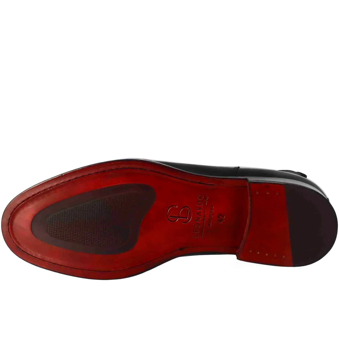 Stivaletto Chelsea Da Uomo In Pelle Colore Nero Con Elastico