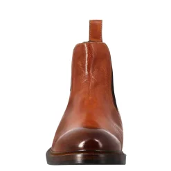 Stivaletto Chelsea Diver Da Uomo In Pelle Lavata Colore Cuoio