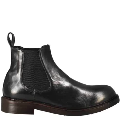 Stivaletto Chelsea Diver Da Uomo In Pelle Lavata Colore Nero