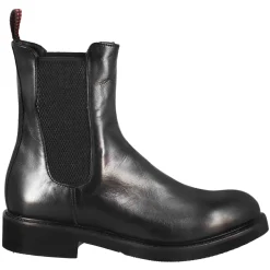 Stivaletto Chelsea Paupa Da Donna In Pelle Lavata Colore Nero