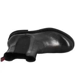 Stivaletto Chelsea Paupa Da Donna In Pelle Lavata Colore Nero