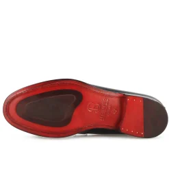 Stivaletto Con Allacciatura Alla Caviglia Da Uomo In Pelle Liscia Colore Nero