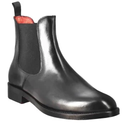 Stivaletto Da Donna Chelsea Liscio In Pelle Colore Nero