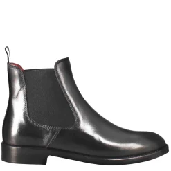 Stivaletto Da Donna Chelsea Liscio In Pelle Colore Nero