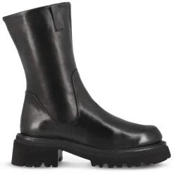 Stivaletto Da Donna In Vera Pelle Colore Nero