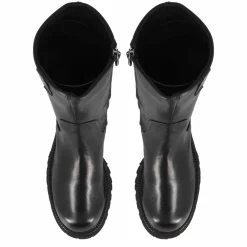 Stivaletto Da Donna In Vera Pelle Colore Nero