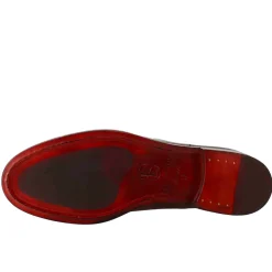 Stivaletto Da Donna Liscio Con Tacco Basso In Pelle Liscia Colore Marrone Chiaro Con Fibbia Laterale