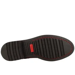 Stivaletto Da Uomo In Pelle Colore Nero E Suola In Gomma