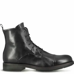 Stivaletto Da Uomo Stile Vintage In Pelle Colore Nero