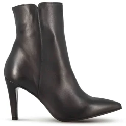 Stivaletto Elegante Da Donna A Punta In Pelle Colore Nero