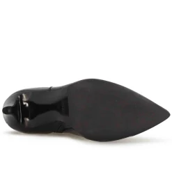 Stivaletto Elegante Da Donna A Punta In Pelle Colore Nero