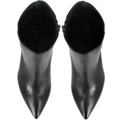 Stivaletto Elegante Da Donna A Punta In Pelle Colore Nero