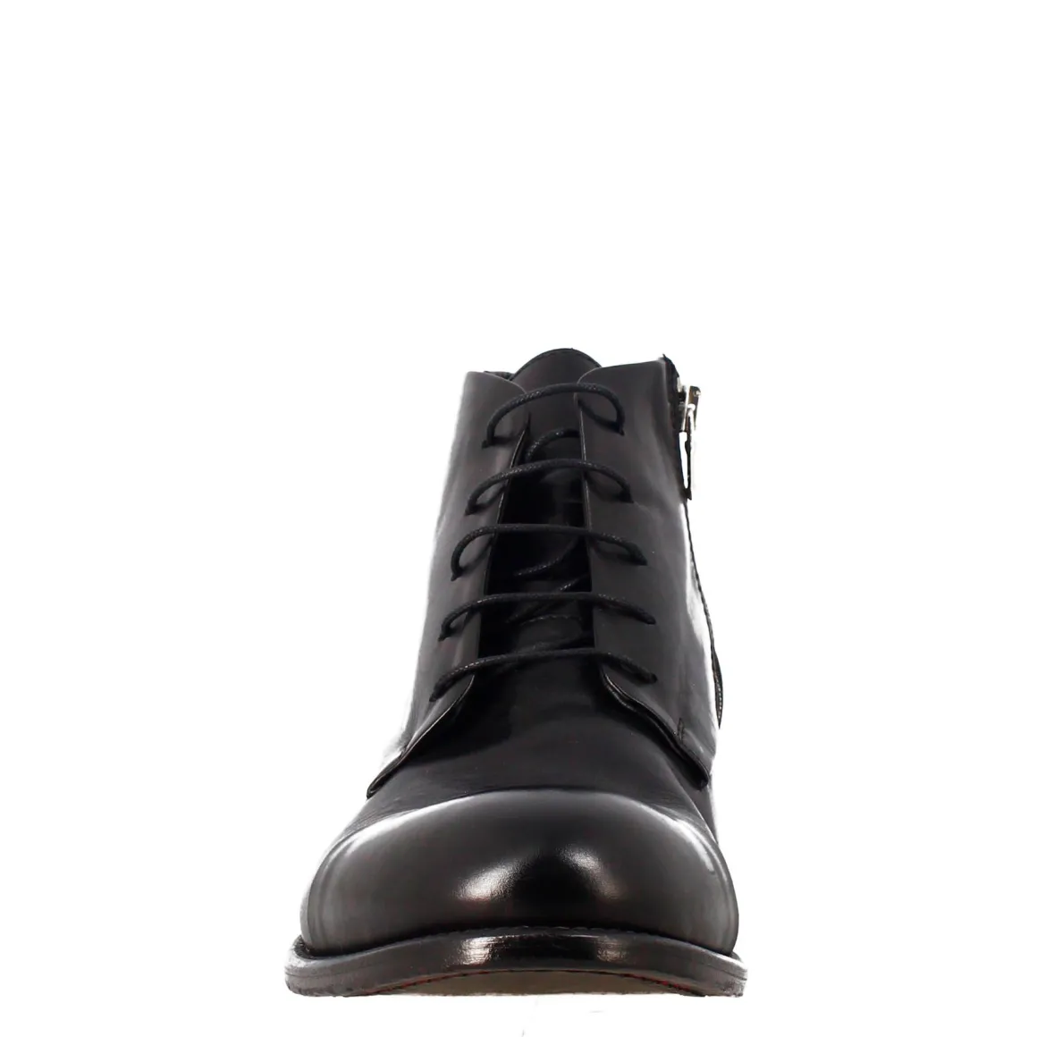 Stivaletto Nero Vintage Elegante Da Uomo In Pelle