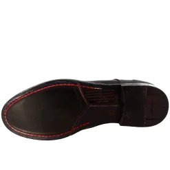 Stivaletto Nero Vintage Elegante Da Uomo In Pelle