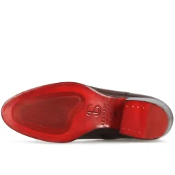 Stivaletto Sopra Alla Caviglia Stile Texano Da Donna In Pelle Colore Marrone Scuro
