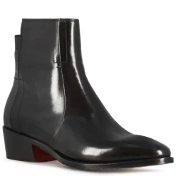 Stivaletto Stile Texano Asimmetrico Da Donna In Pelle Colore Nero