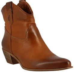Stivali Texani Bassi Da Donna Sfoderati In Pelle Vintage Marrone