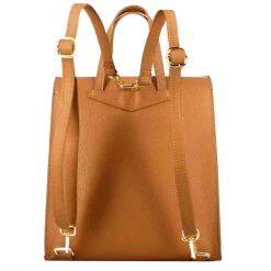 Zainetto Casual Da Donna In Pelle Colore Marrone