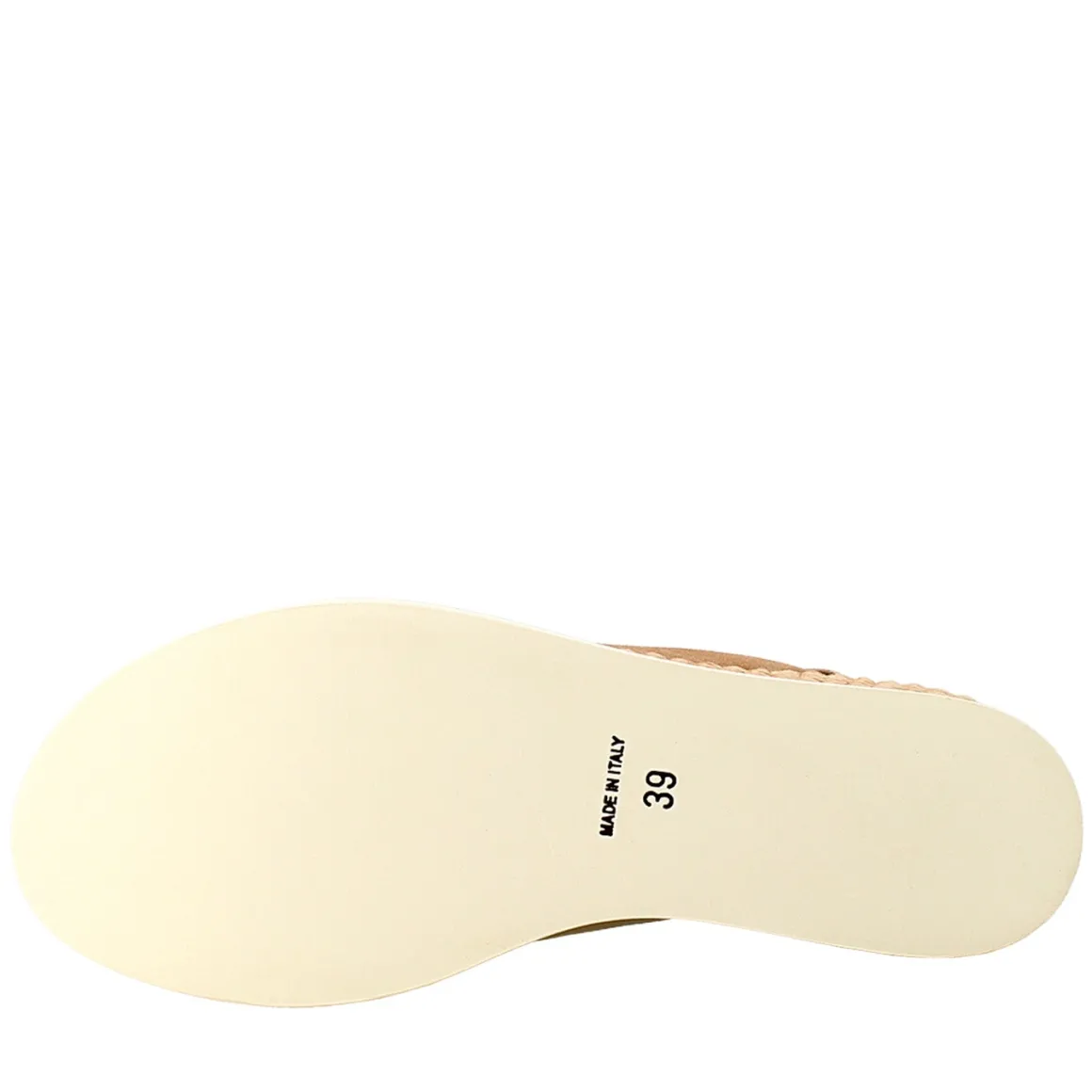 Zeppa Da Donna Biocolore Panna E Cuoio